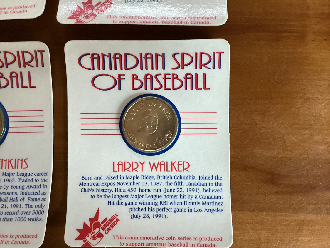6 Rare Unopened CANADIAN SPIRIT of BASEBALL COMMEMORATIVE COINS image indicator(5)