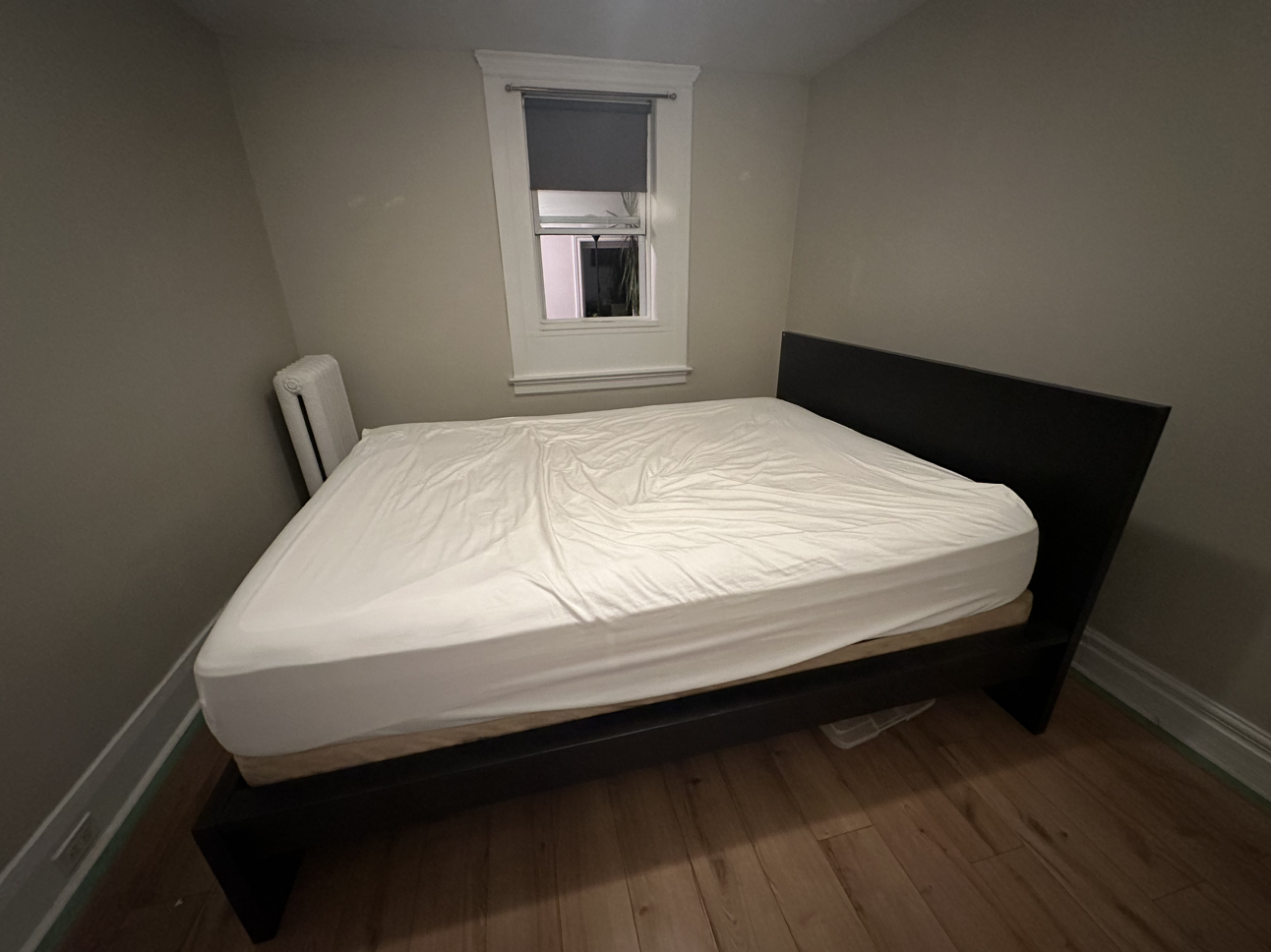 Full size bed frame with mattress and spring box - photo 2