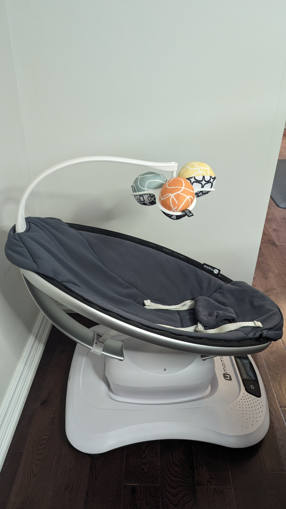 4moms mamaroo4 swing in dark grey cool mesh - photo 2