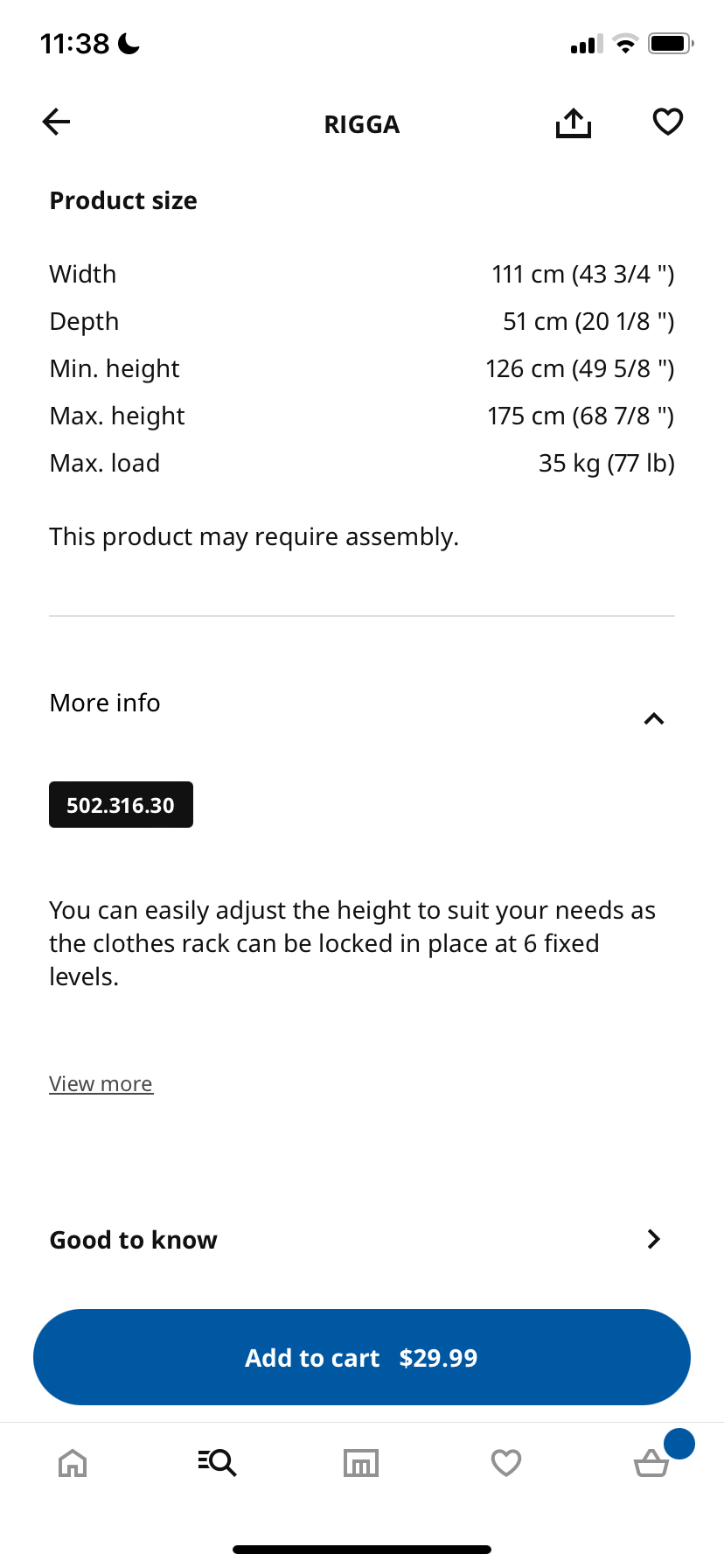 RIGGA IKEA clothes rack - photo 4