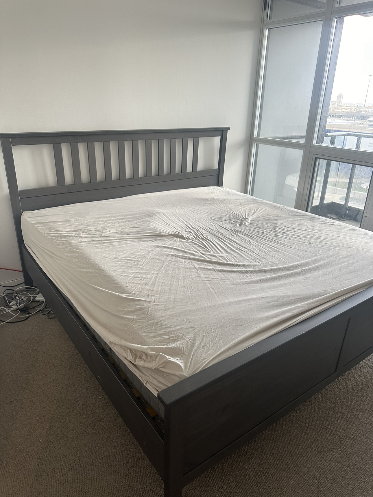 HEMNES king size bed frame