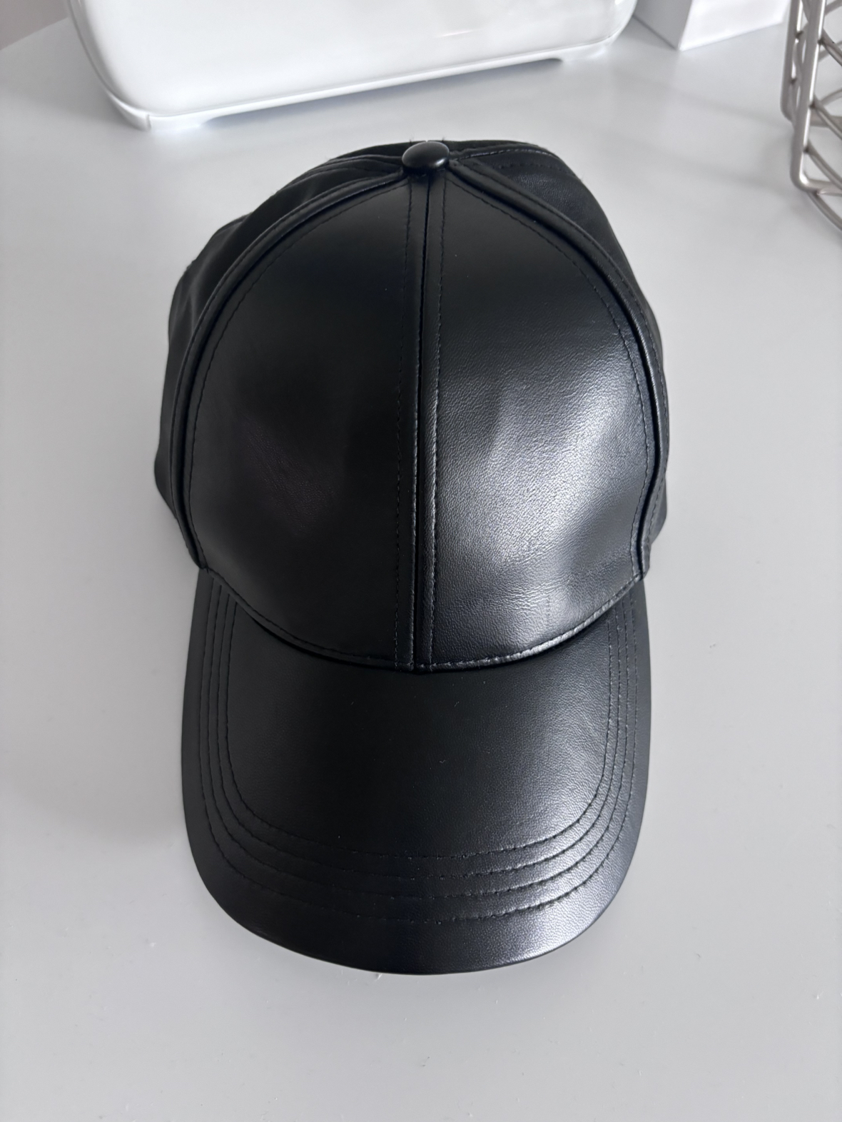 Faux leather hat from Zara 🥕 - photo 3
