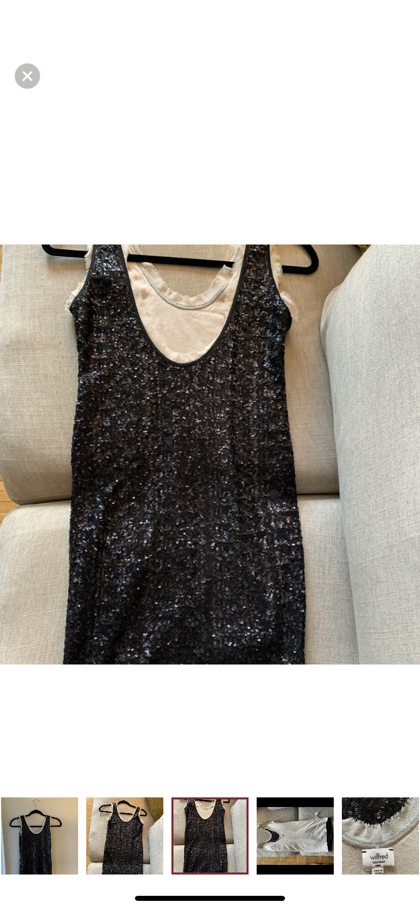 Wilfred Aritzia Barbizon Sequin Dress- Size XXS image indicator(5)