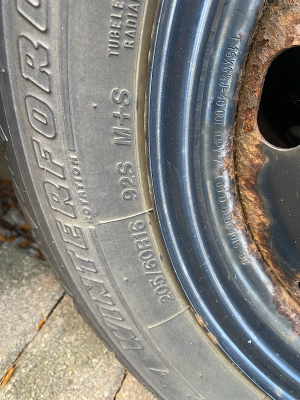 Used Winter tires from a Ford Fusion - photo 2