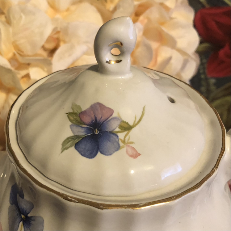 Sadler Teapot Pansies Motif - photo 4