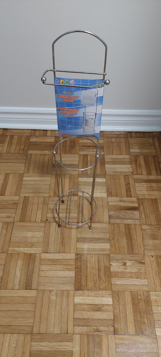 standing toilet paper holder