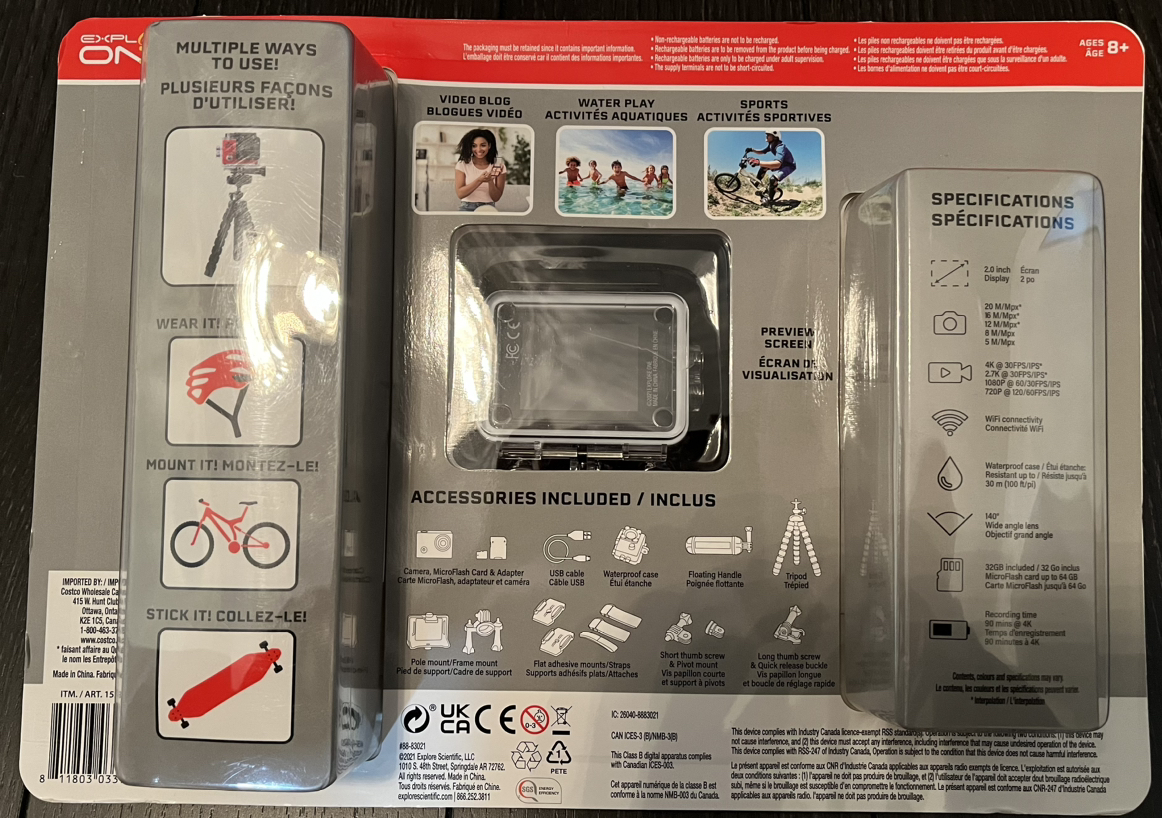 ** Brand New ** Action Camera 4K image indicator(3)