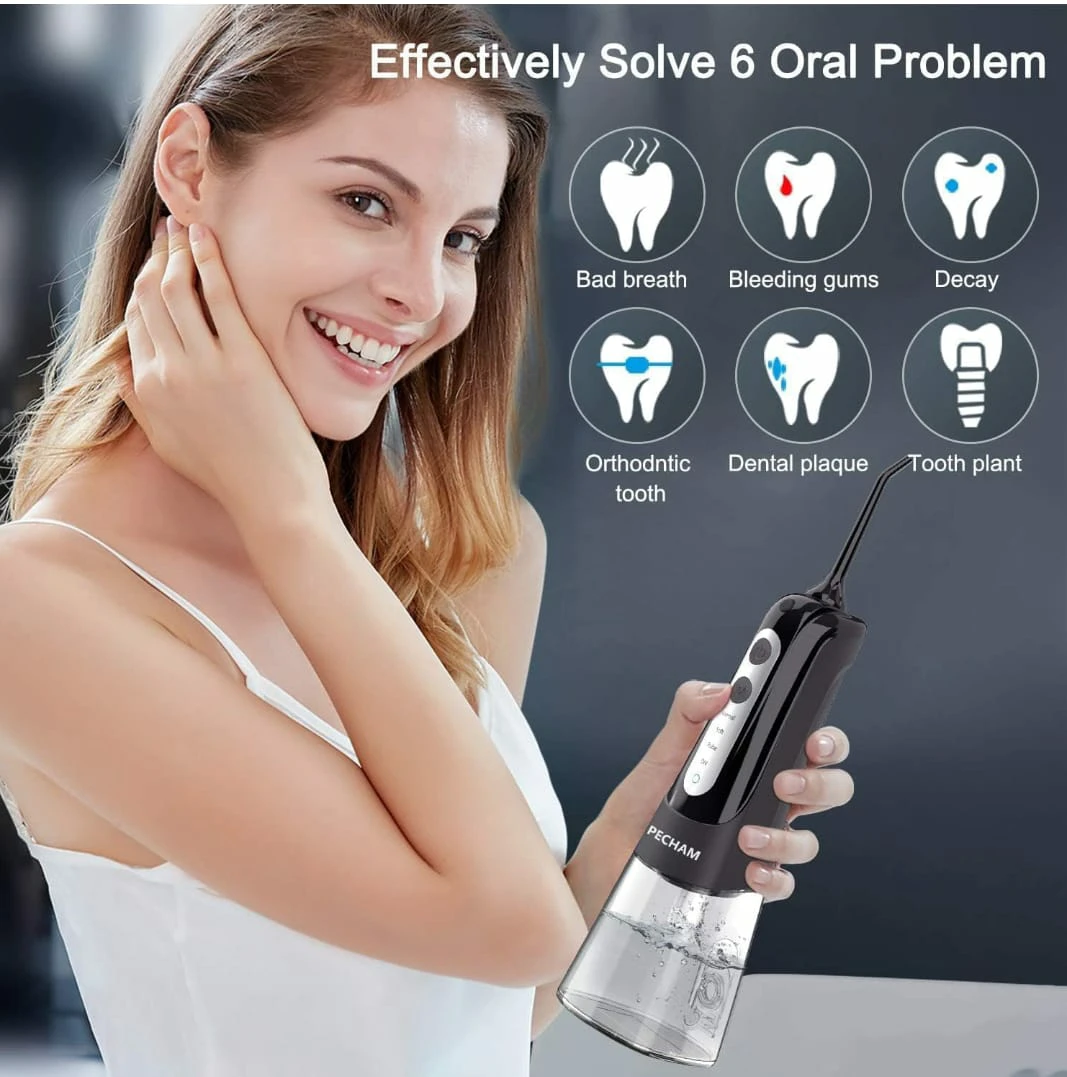 Water flosser , a professional oral irrigator for teeth cleaning - photo 5