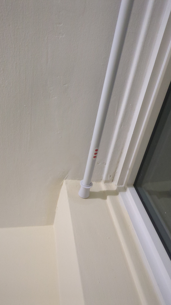 Curtain with adjustable tension rod 48 to 86 inch - photo 3