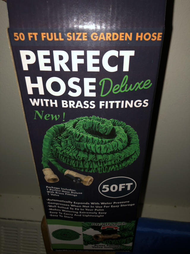 brand new perfect hose with brass fittings