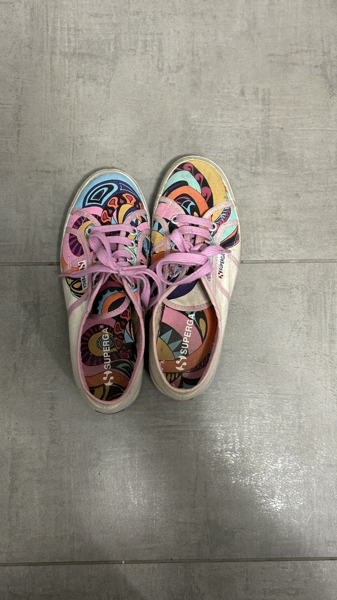 Limited edition superga platform shoes