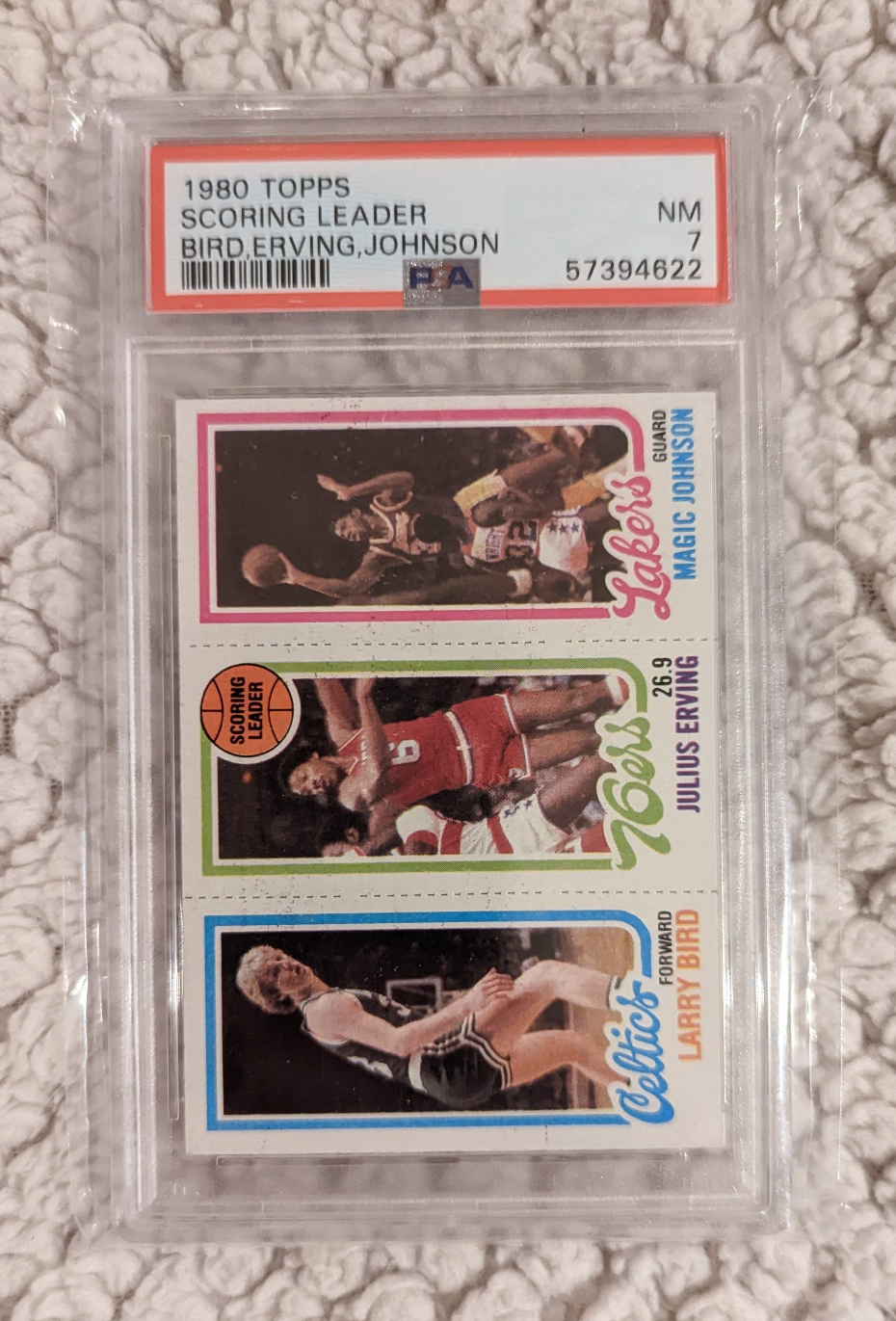 Graded Basketball Cards: LeBeron RC, Jordan, Bird/Magic RC image indicator(2)