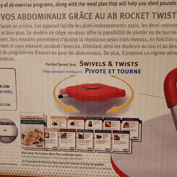 AB ROCKET TWISTER EXERCISE MACHINE BRAND NEW image indicator(6)