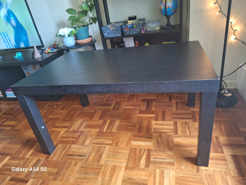 IKEA Coffee Table 90×55 cm in black brown shade thumbnail