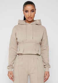 *NEW* Maniere De Voir Cinched Waist Hoodie Sweater (6)