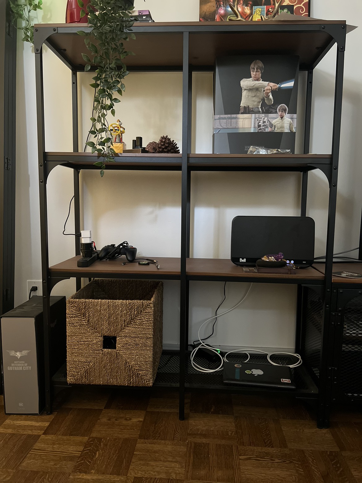 FJÄLLBO Shelf unit, black, 100×136 cm (39 3/8×53 1/2 ")