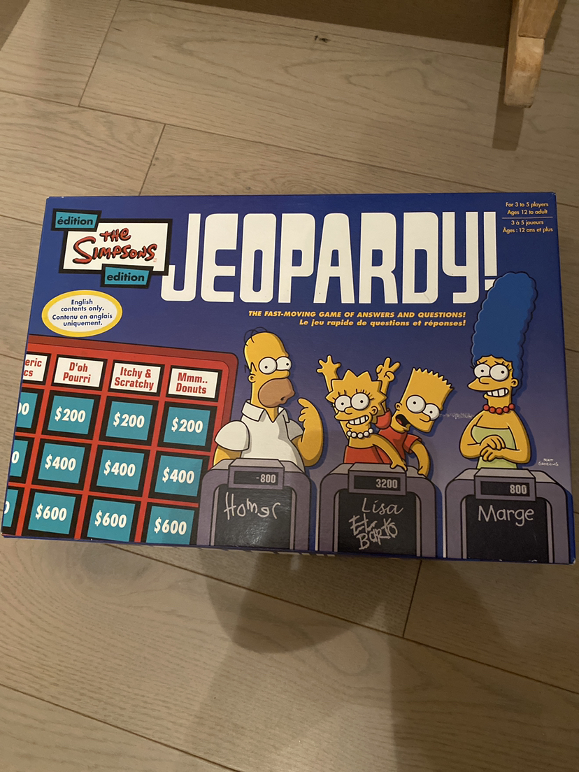 The Simpsons Jeopardy game. thumbnail