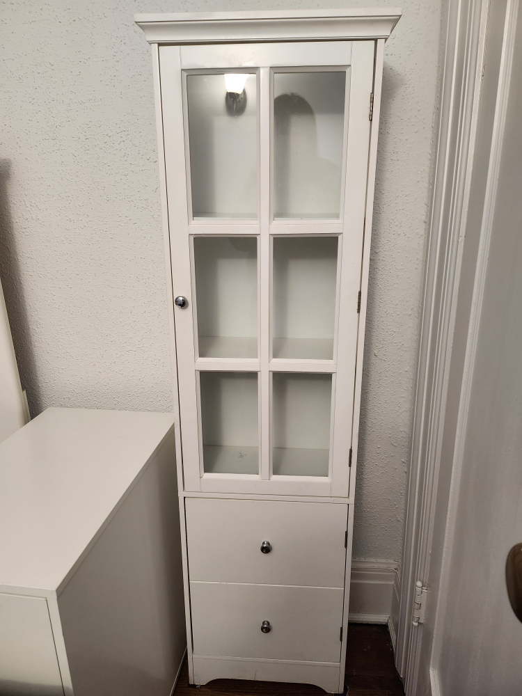 White cabinet