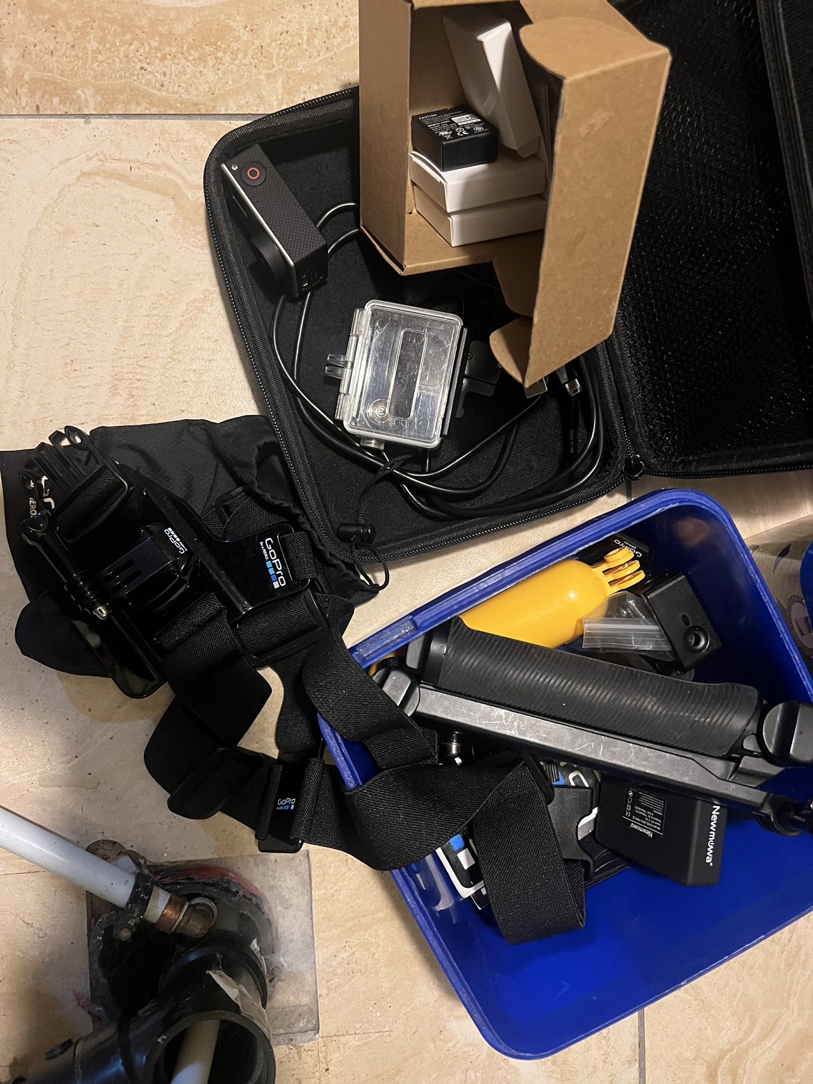Go Pro Hero 3+ with accessories
