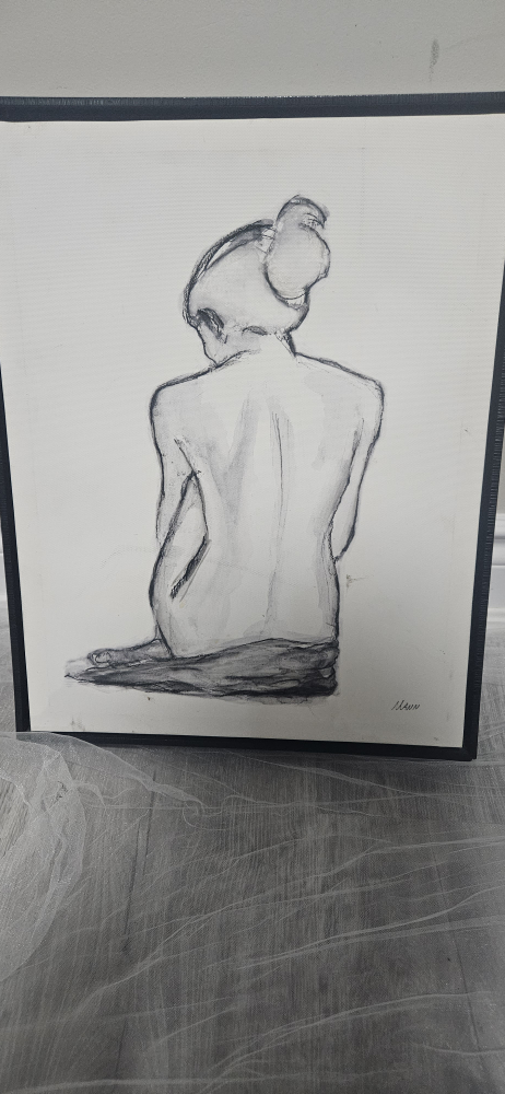 black and white minimalist wall art. - photo 5