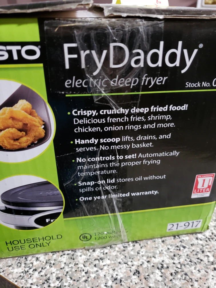 fry daddy electric deep fryer