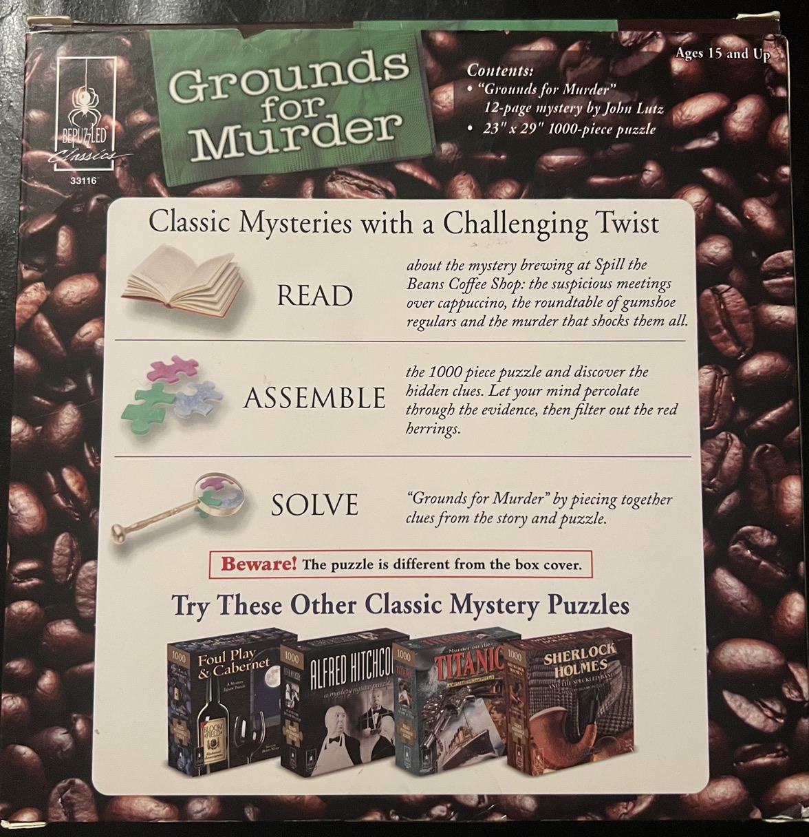 Grounds for Murder Mystery Puzzle - photo 2