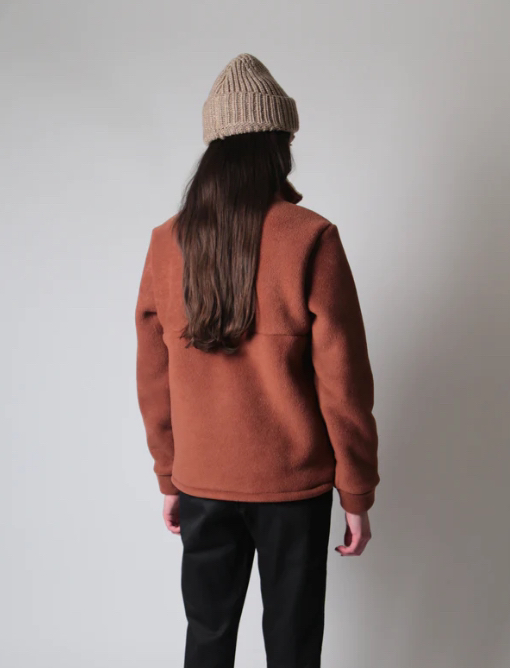 NEW Alpine 1/4 Zip Heavyweight Sherpa Sweater Jacket - Clay image indicator(2)