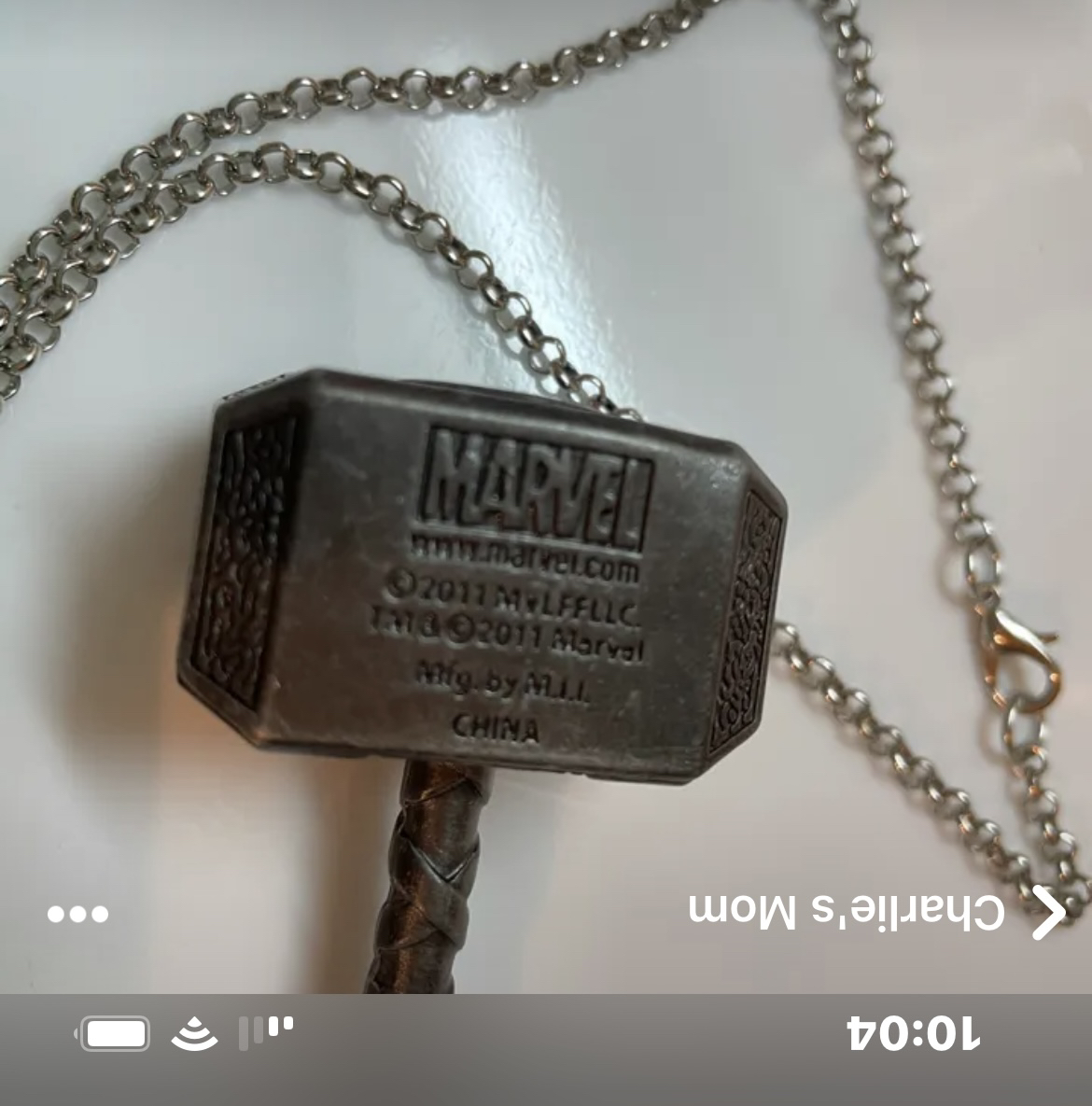 ✨��✨Mjolnir Necklace Marvel Thor image indicator(3)