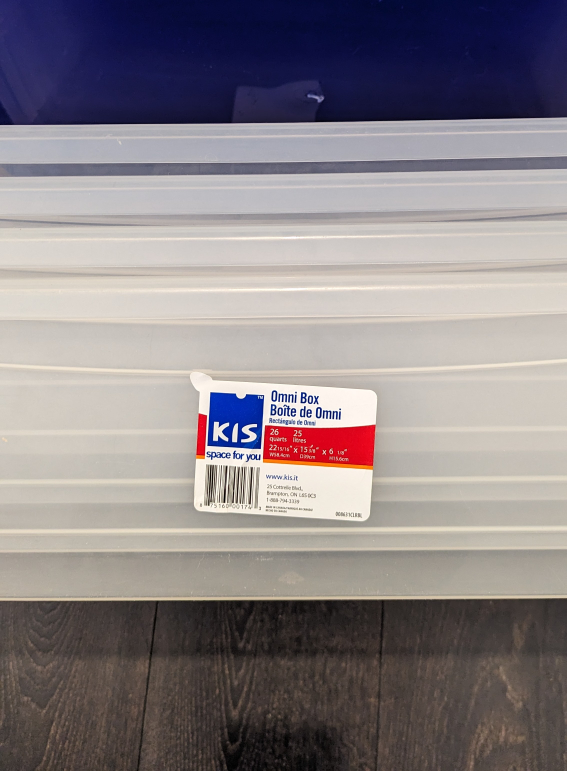 5 Plastic Storage Bins - previously stored hobby supplies thumbnail