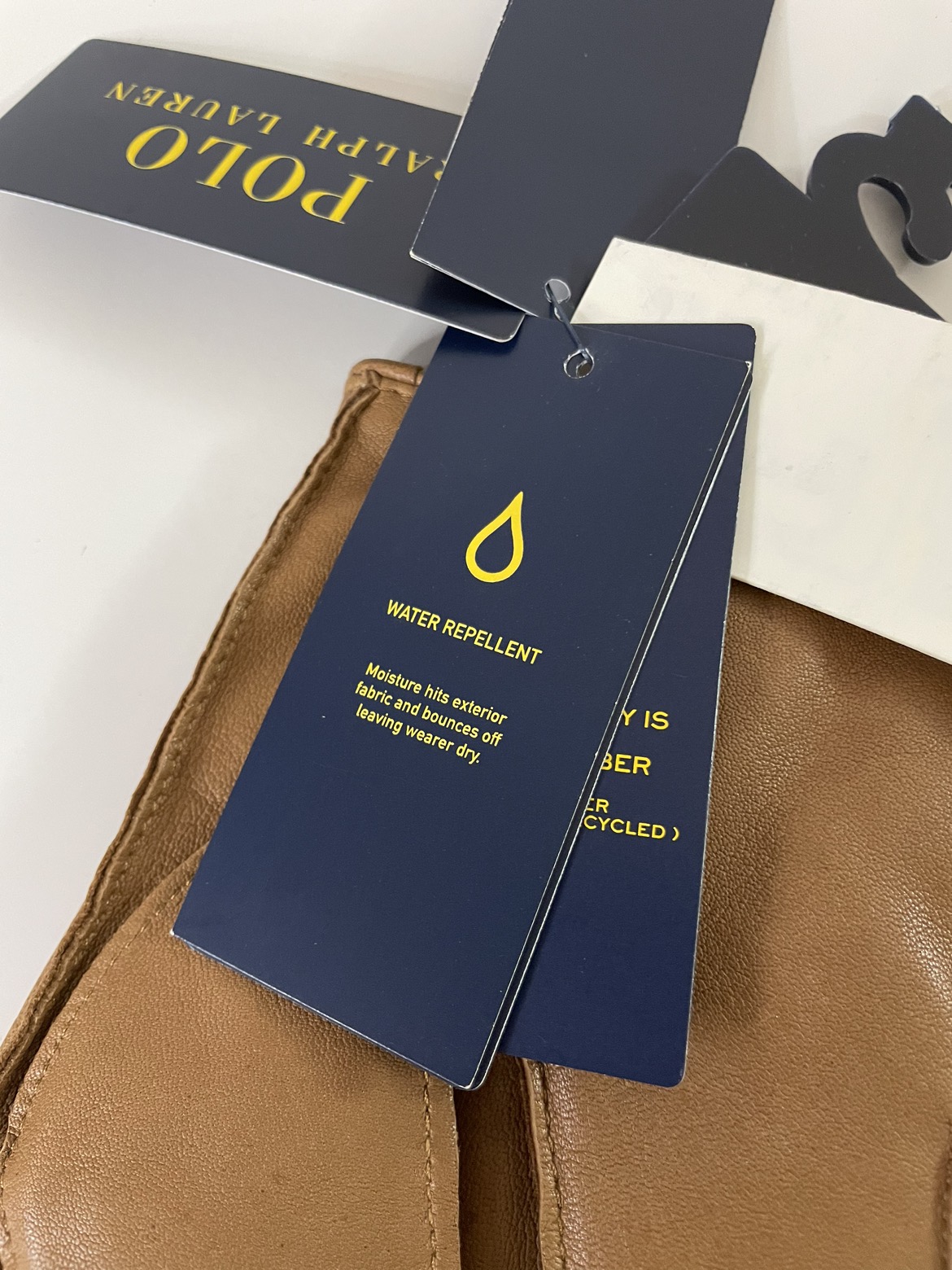 Ralph Lauren Leather TouchScreen Winter Gloves image indicator(5)