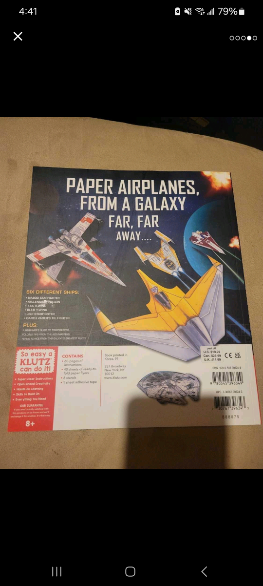 Star Wars-Folded Flyers(Make 30 Paper Starfighters) book image indicator(4)