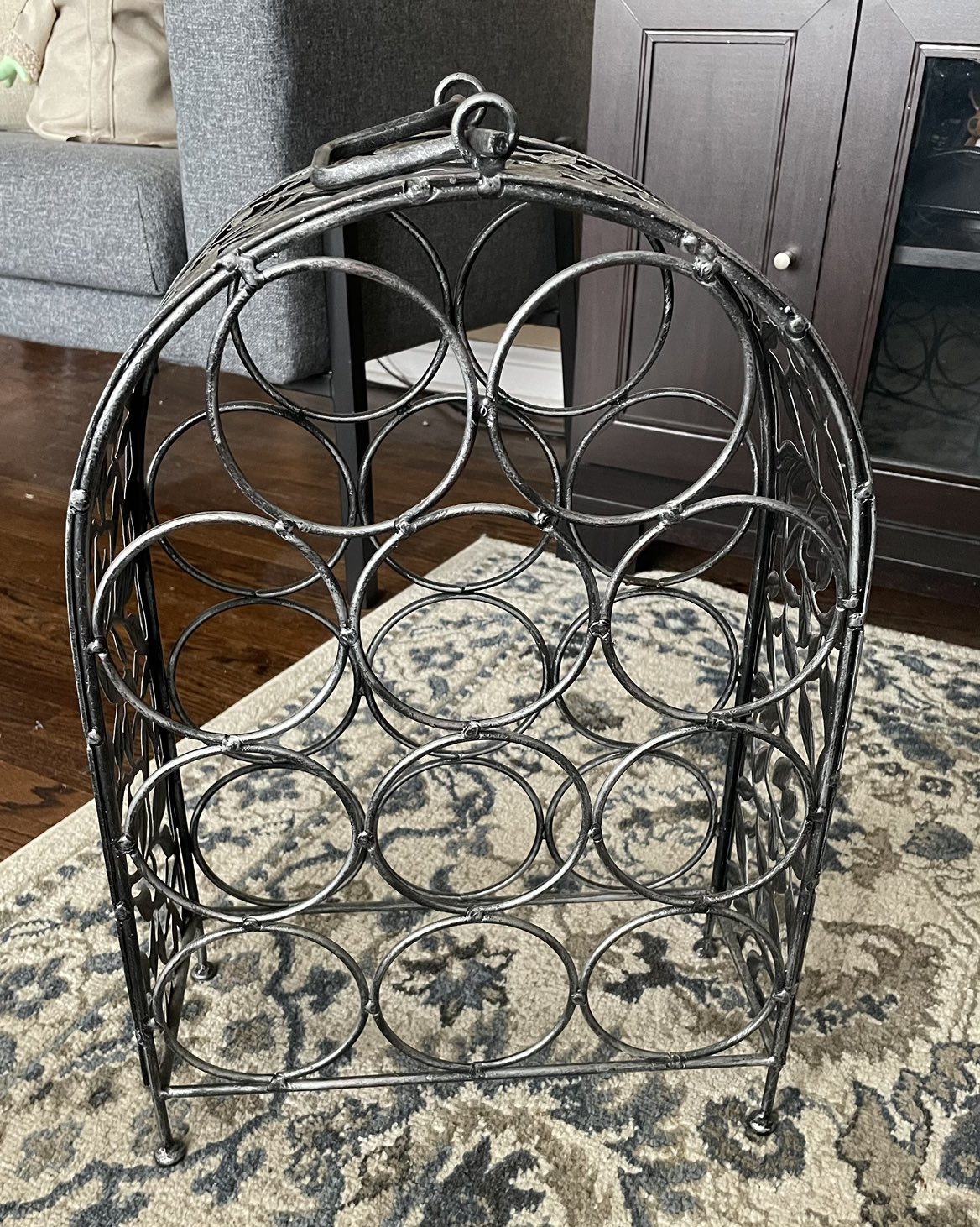 FREE - Metal wine rack thumbnail