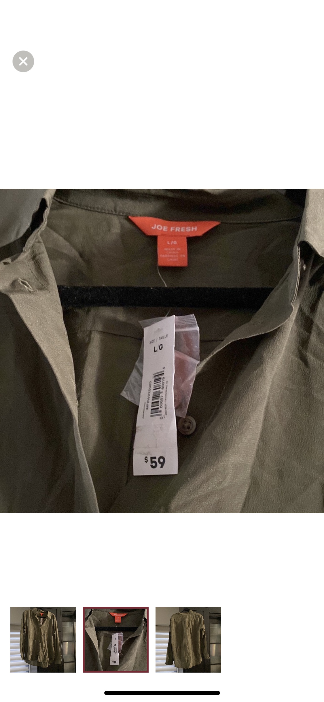 Joe Fresh Silk Button Down Shirt - photo 2