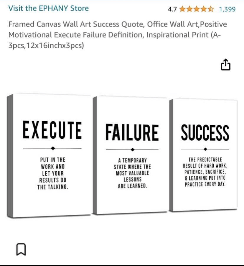 New 3 piece motivational canvas art sets image indicator(2)