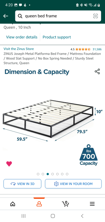 Queen size bed frame - photo 2