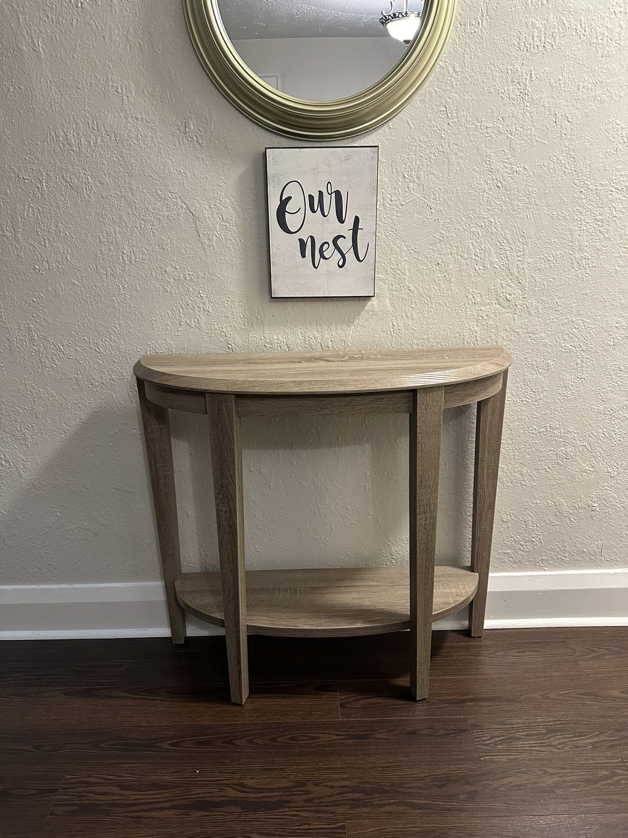 Rustic console table