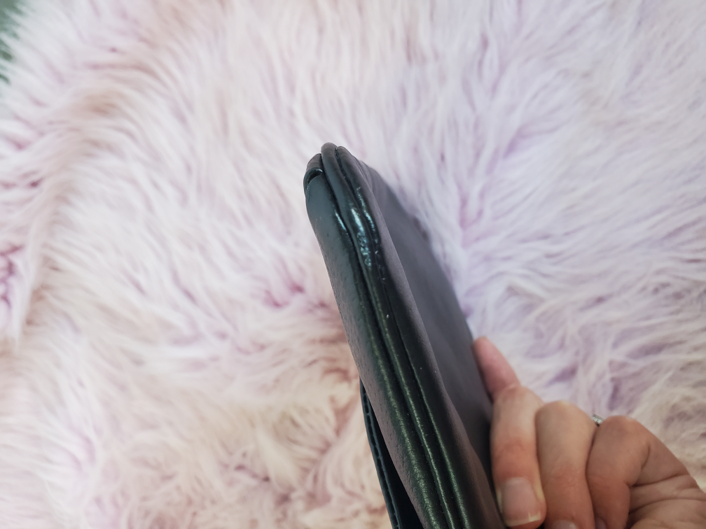 Vintage Upcycled Leather Clutch Purse image indicator(5)