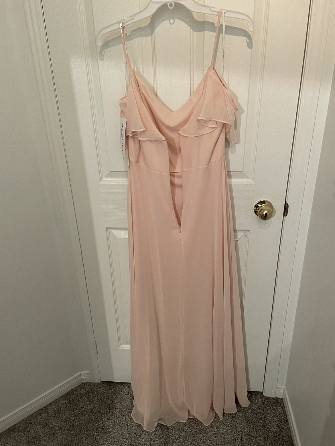 Bridesmaid blush elegant gown - photo 3