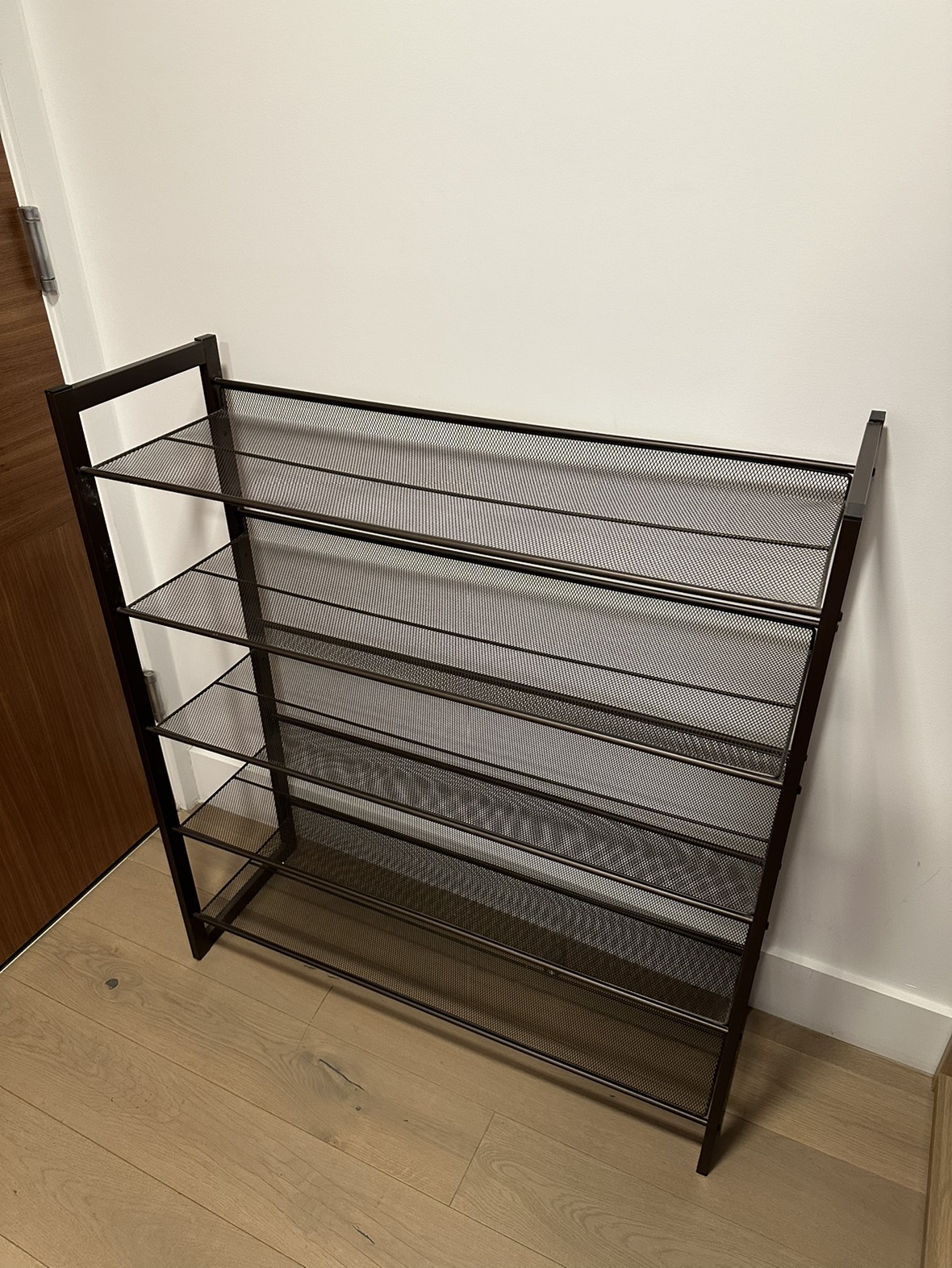 Shoe rack, 5-tier stackable shoe storage shelf