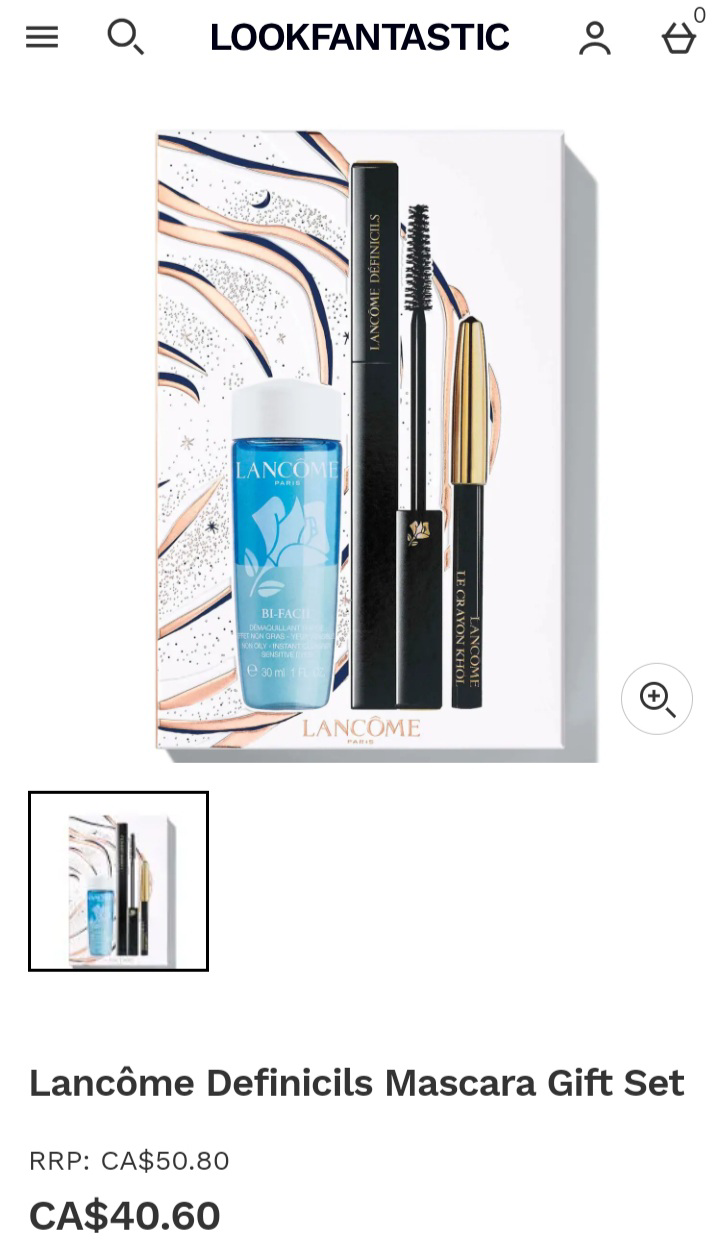 LANCOME DEFINICILS MASCARA GIFT SET