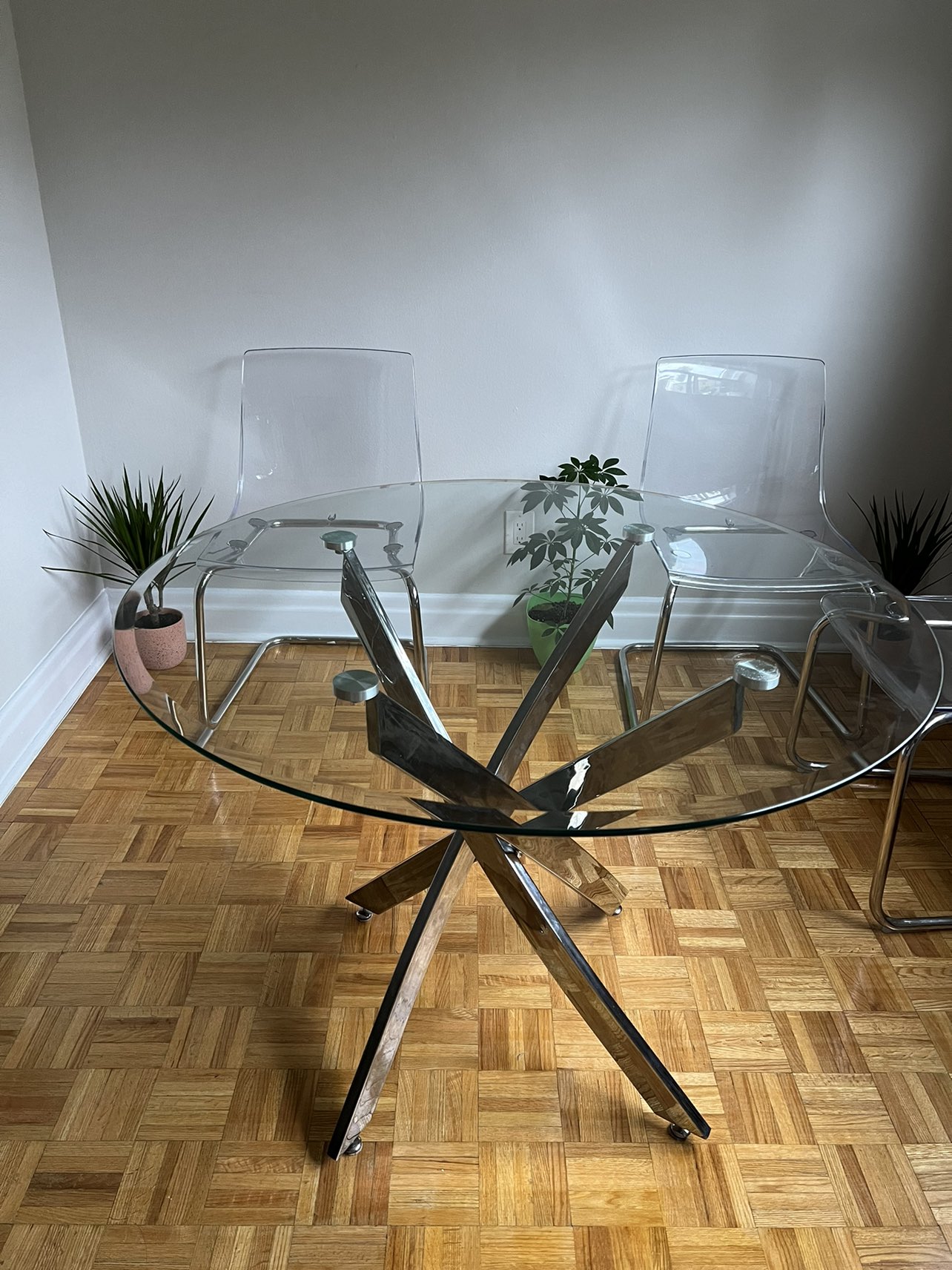 Glass Dining Table 4 Seater - pick up only