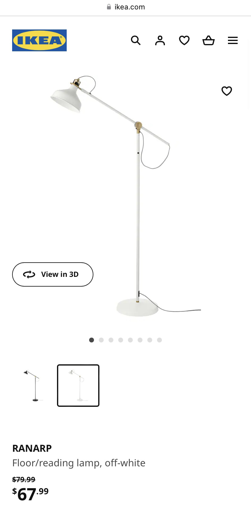 IKEA lamp $30 pickup northyork - photo 2