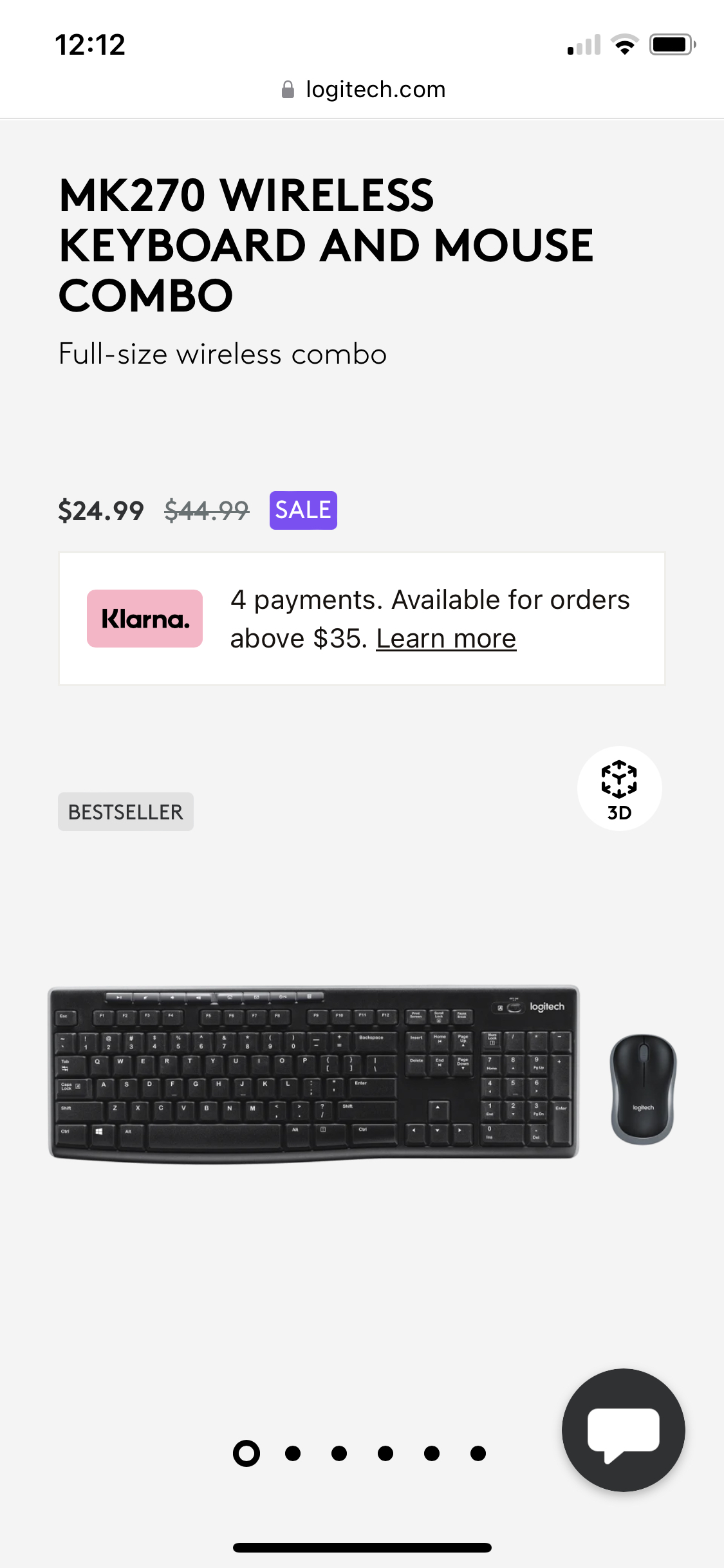 #freecycle logitech KM270 keyboard mouse combo💝 image indicator(3)