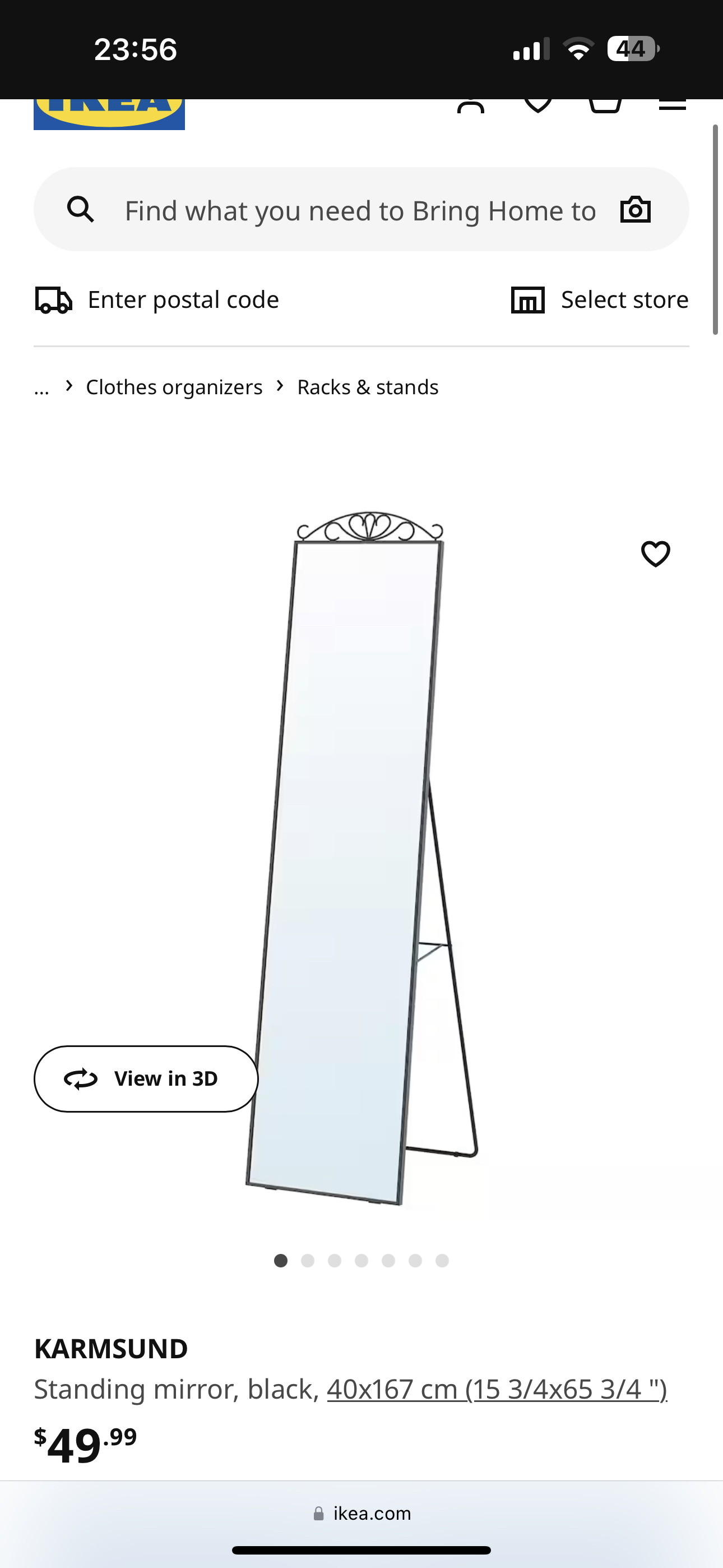 IKEA Karmsund standing mirror