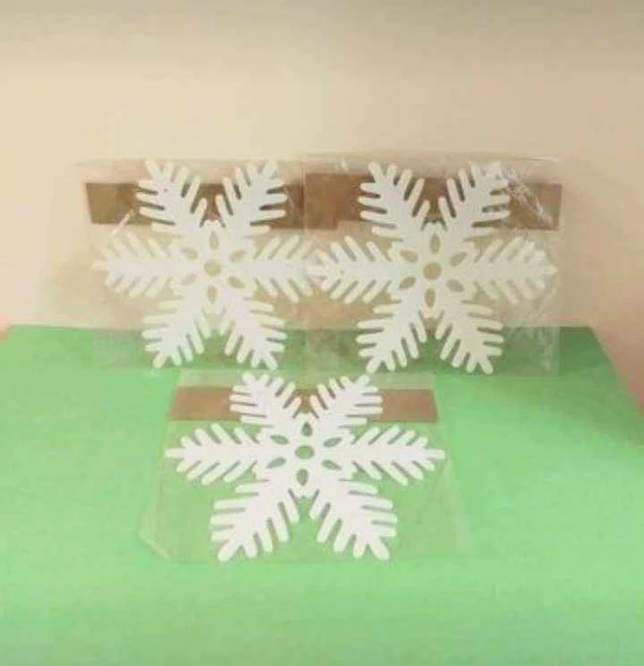 ❄ 3 Snowflake Decorations ❄ image indicator(3)