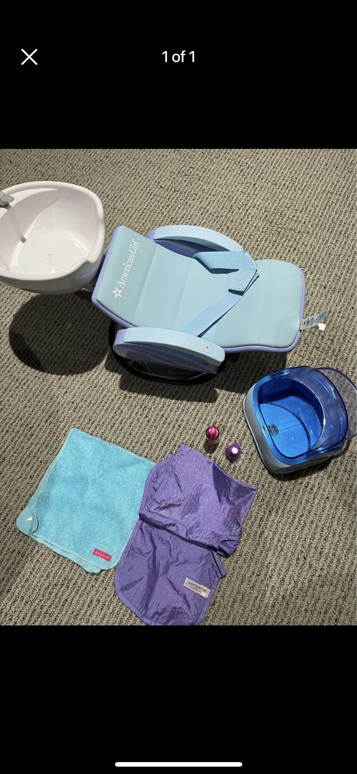 FREE American Girl Spa chair and accessories #freecycle