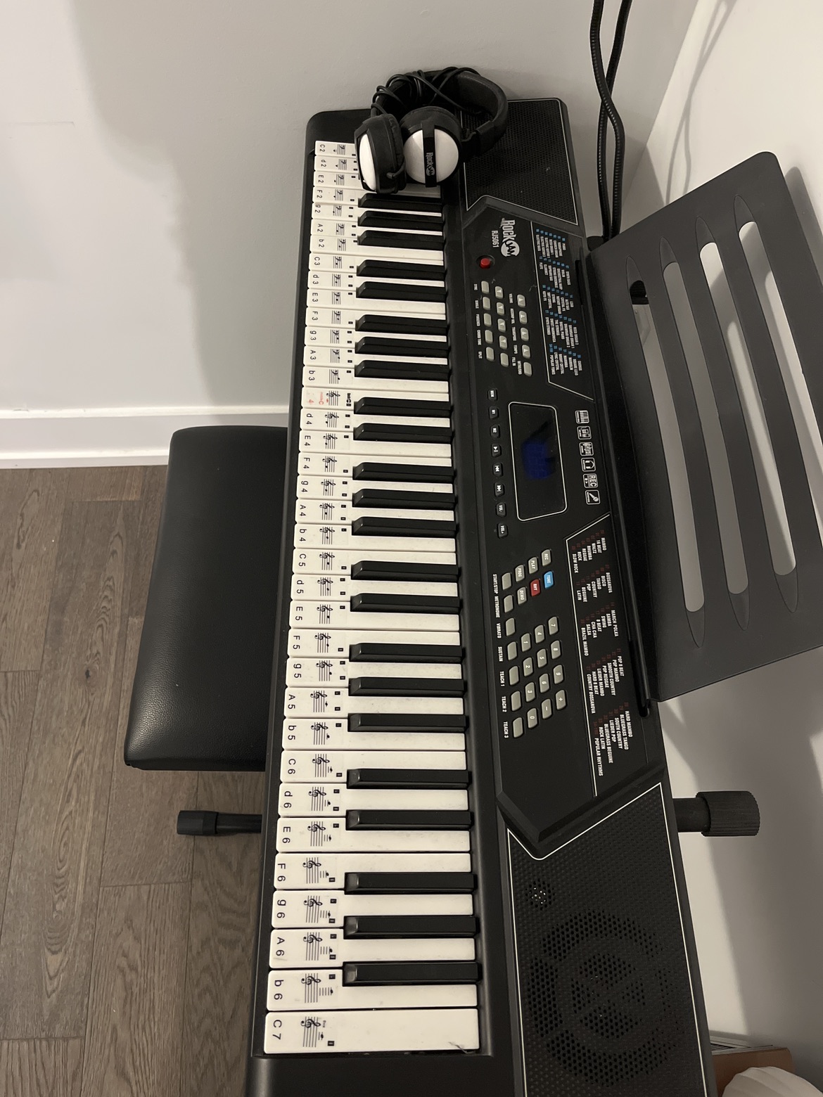 RockJam 61 Key Keyboard Piano with Pitch Bend image indicator(2)