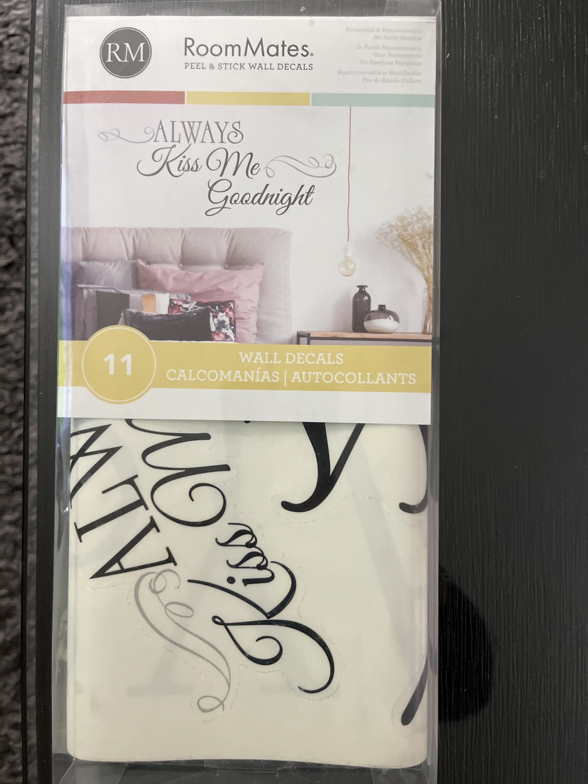 Peel & Stick wall decals. #freecycle thumbnail