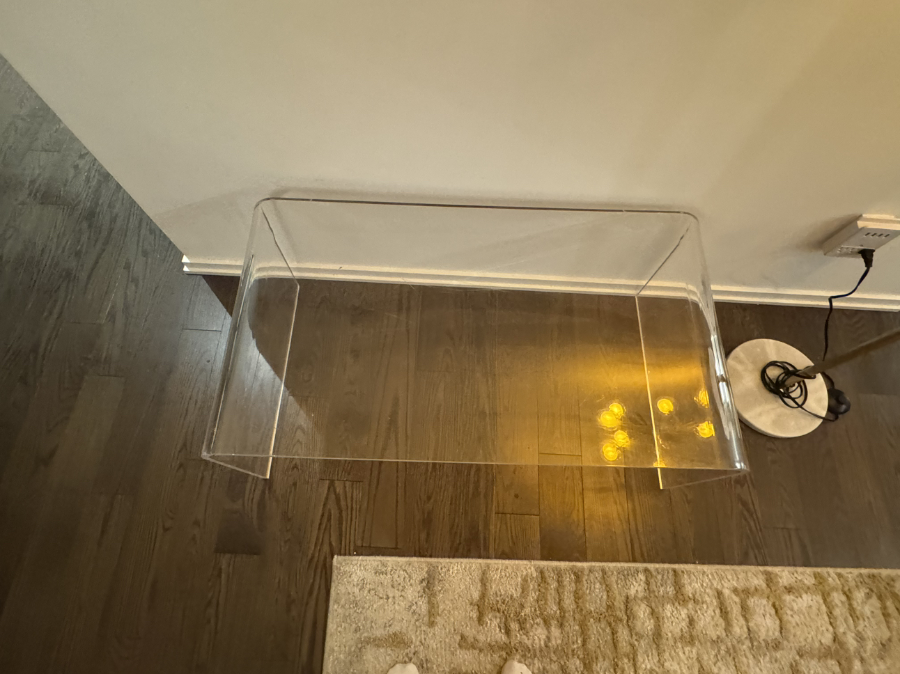 Clear coffee table - photo 3