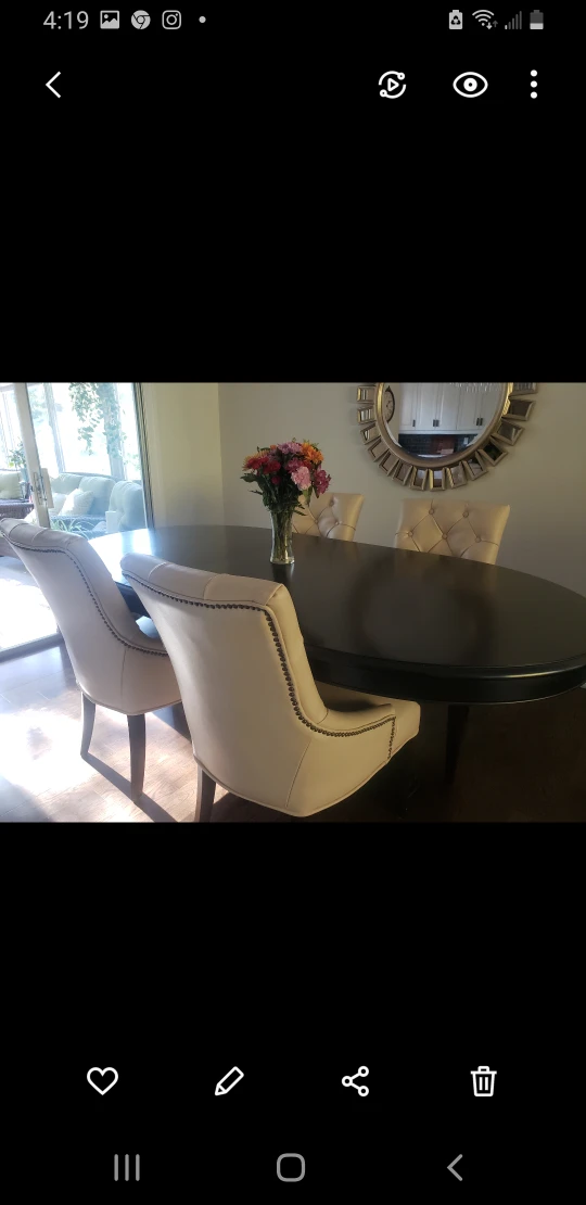 Solid wood table